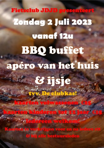 Inschrijvingen BBQ van 2 juli zijn geopend!!